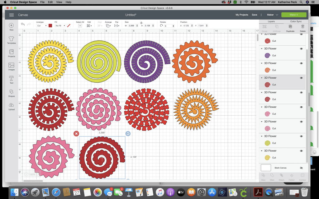 How to Make Rolled Flowers With Your Cricut Machine