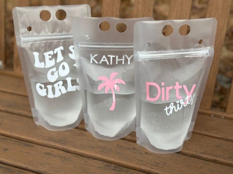 How to Decorate a Drink Pouch with Vinyl and Text: A Fun & Easy DIY Cricut Project