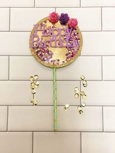 Easy DIY Cake Topper Made With Your Cricut