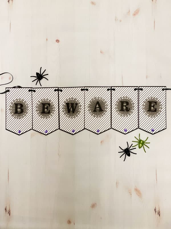 Read more about the article DIY Beware Halloween Banner