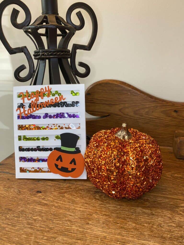 DIY Happy Halloween Shaker Card