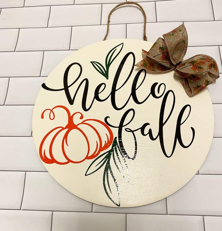 Hello Fall Sign