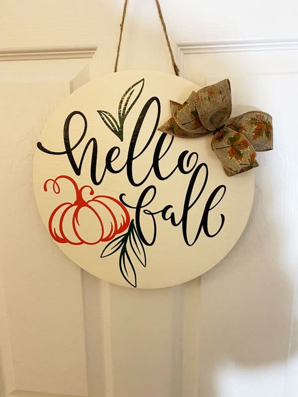 Hello Fall Sign