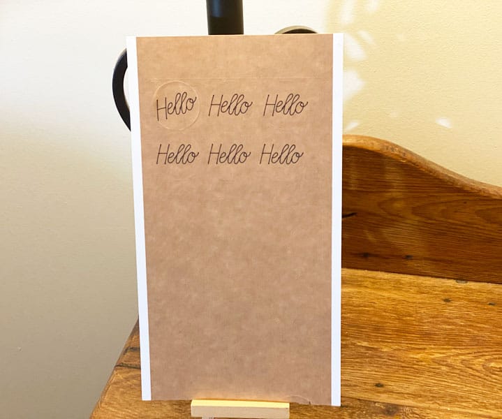 Completed Hello Labels
