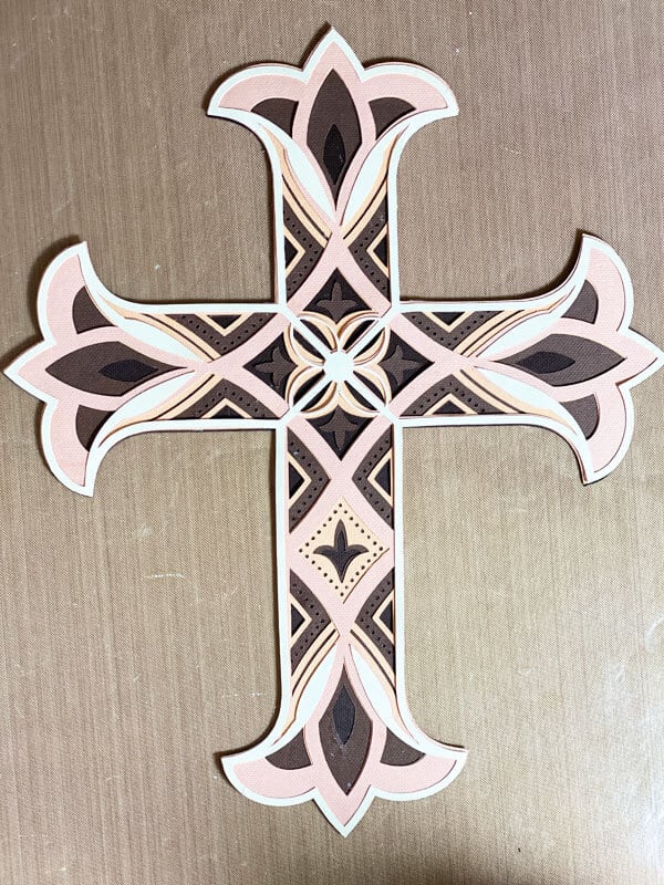 Mandala Cross Made With The Cricut