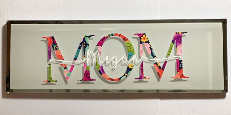 DIY Glass Tile Made With The Cricut