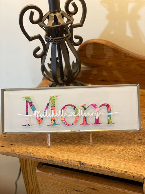 Cricut Mother's Day Gift Ideas Mother's Day Subway Tile