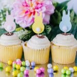 Last Minute DIY Cricut Easter Bunny Cupcake Toppers